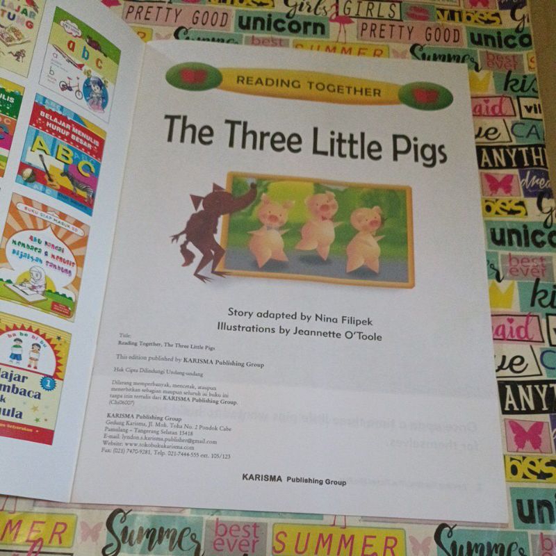 Jual Cerita The Three Little Pigs + Stiker | Shopee Indonesia