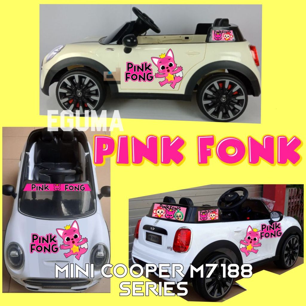 Jual Mini Cooper M7188 Stiker Mainan Mobil Aki Anak Custom | Shopee ...