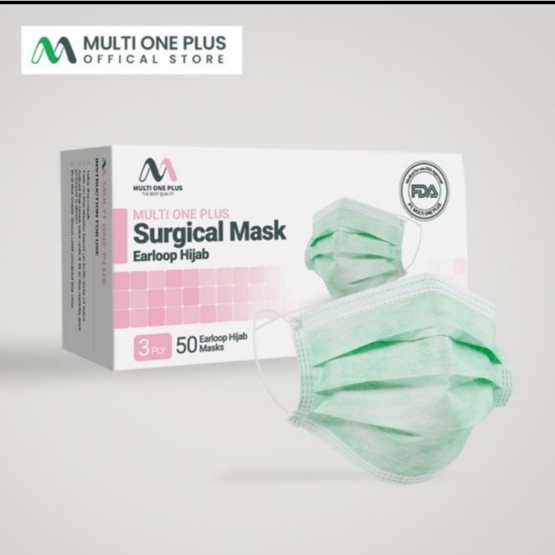 Jual Masker (surgical mask) 3 ply multione plus (KEMENKES RI) | Shopee ...