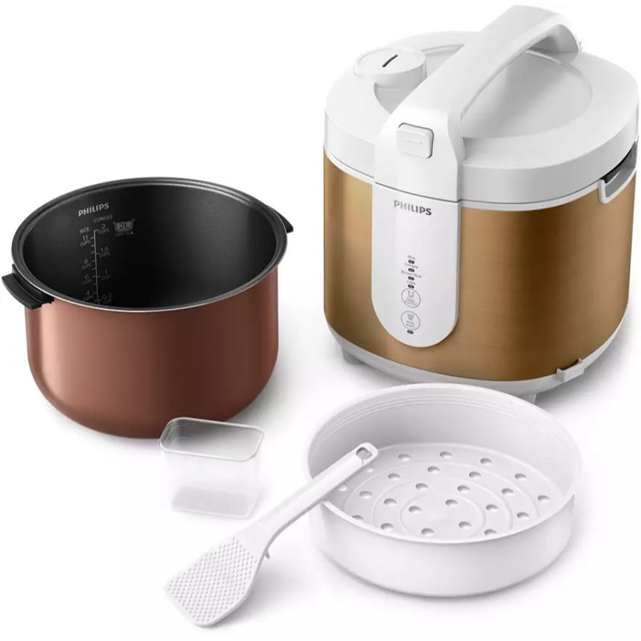 Jual Philips HD3053 Fuzzy Logic Digital Premium Rice Cooker 2 Liter HD ...