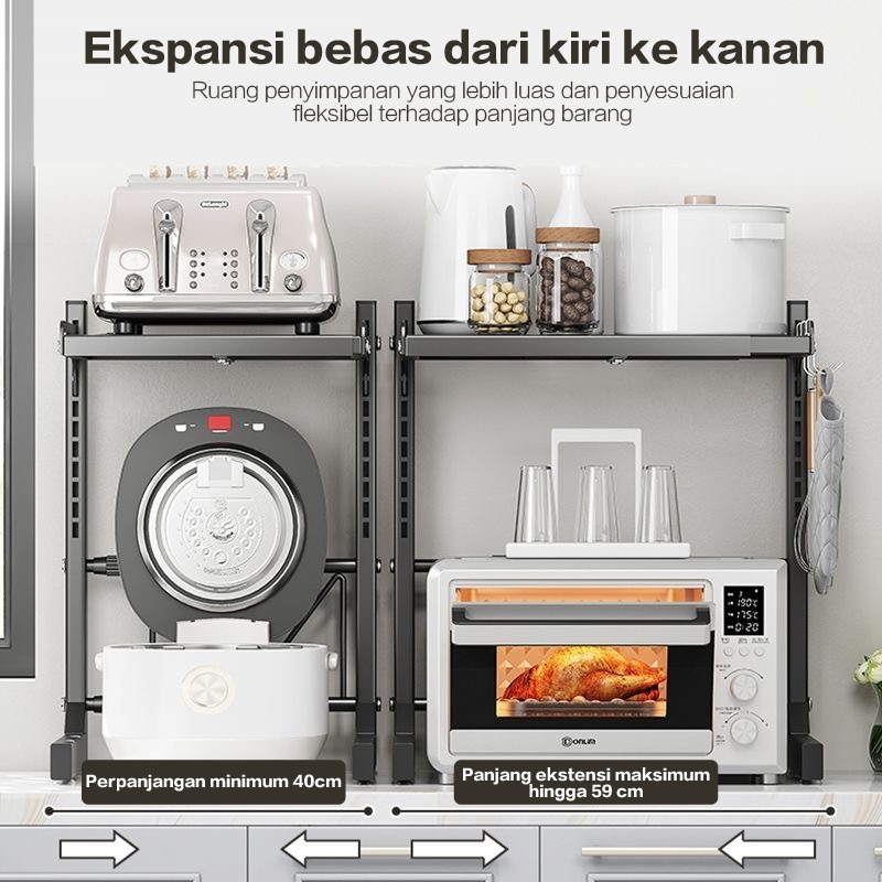 Jual Rak Microwave Oven Rak Rice Cooker Rak Serbaguna Dapur Rak ...