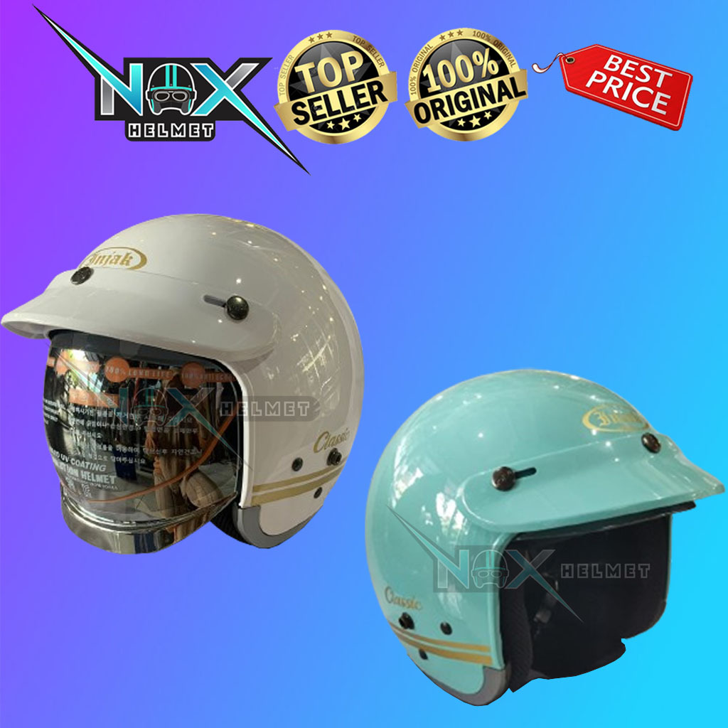 Jual Helm ORIGINAL INJAK 06 Kaca Dalam Retro Klasik (ongkir 2kg ...