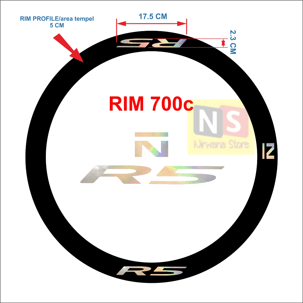 Jual Stiker Rim Novatec R5 Cutting Sticker Wheelset Decal Sepeda ...