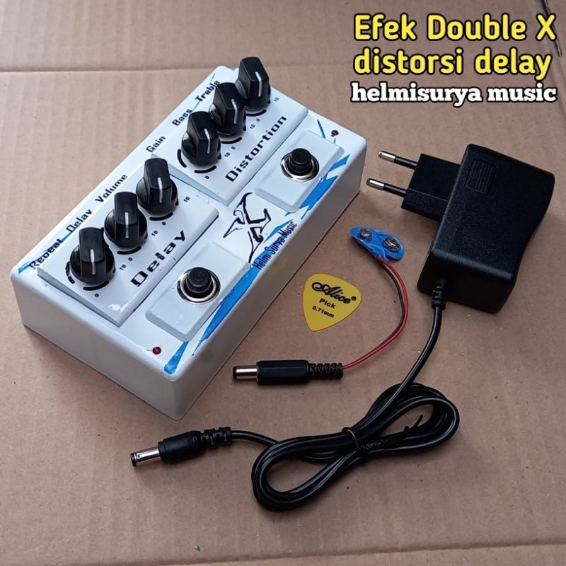 Jual Efek distorsi - efek distorsi delay X double dan Adaptor | Shopee ...
