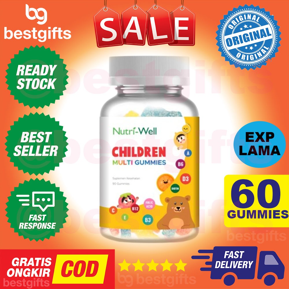 Jual NUTRIWELL NUTRI WELL CHILDREN MULTIVITAMIN GUMMY SUPLEMEN ANAK