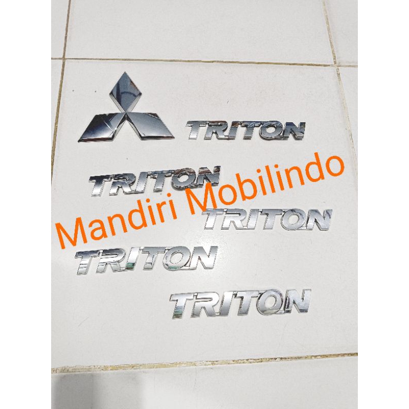 Jual Emblem Mobil / LOGO Triton Chrome (Ori) | Shopee Indonesia