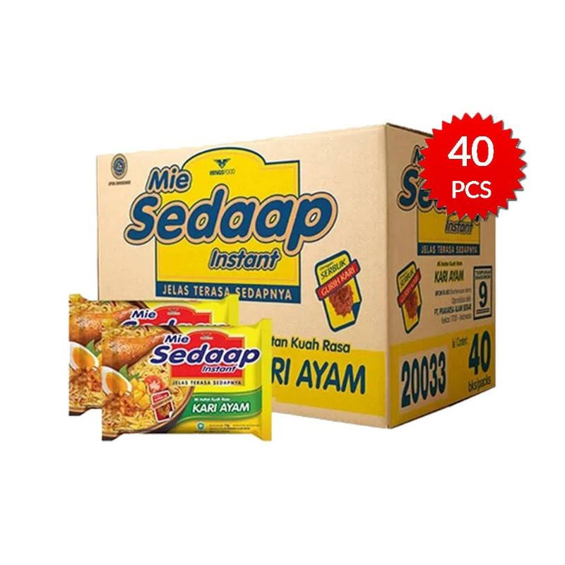 Jual Mie Sedaap Ayam Kari 1 Dus isi 40 Pcs | Shopee Indonesia