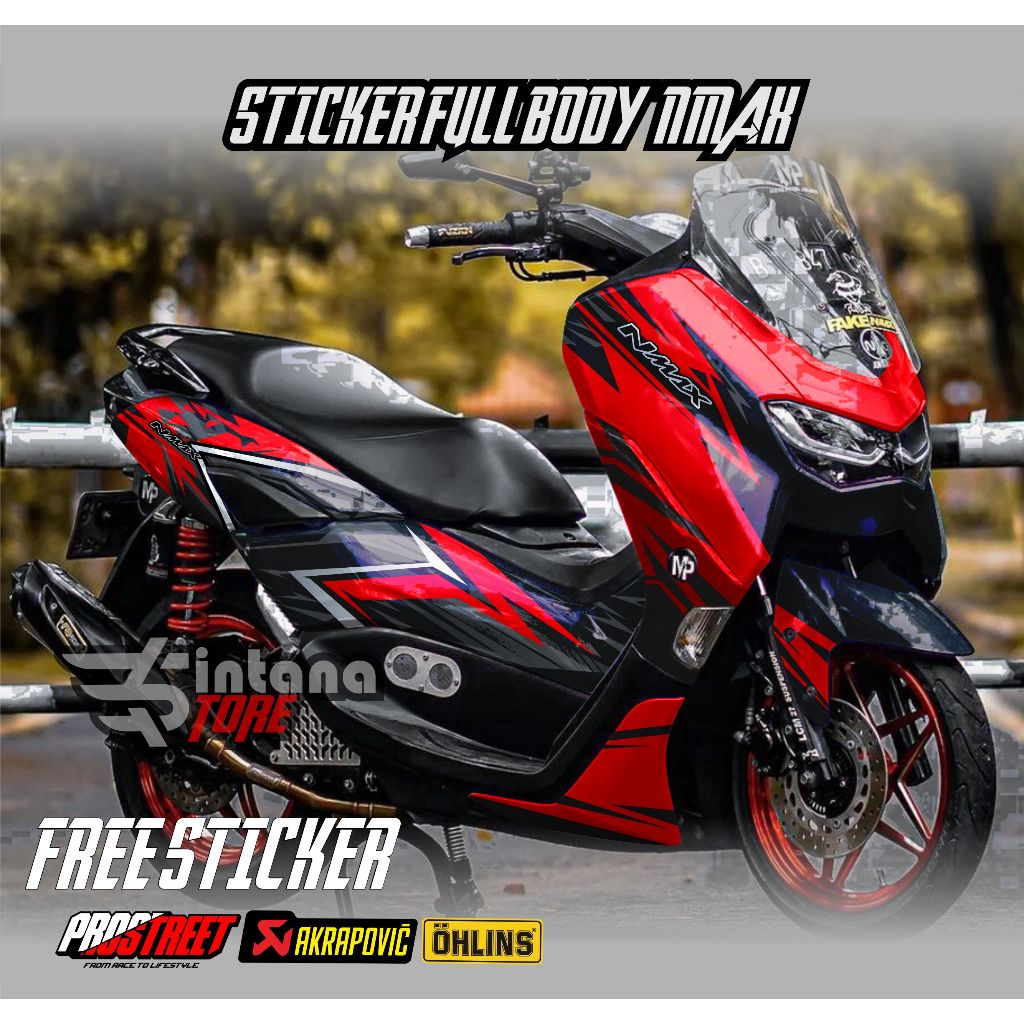 Jual decal nmax new sticker variasi motor yamaha nmax terbaru motif ...