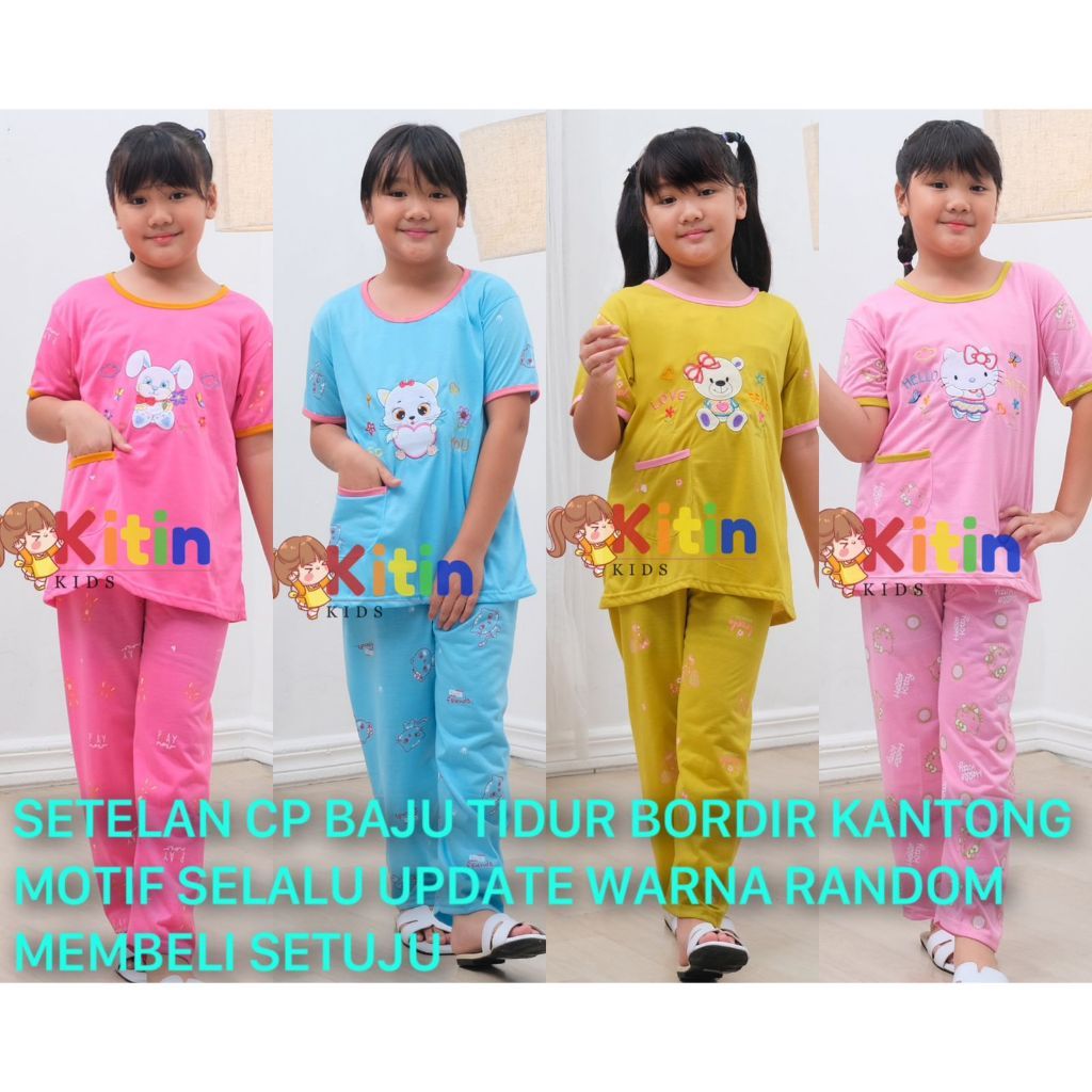Jual VRNK - CP SETELAN BAJU TIDUR DAN PIYAMA ANAK CEWEK/PEREMPUAN ANAK ...