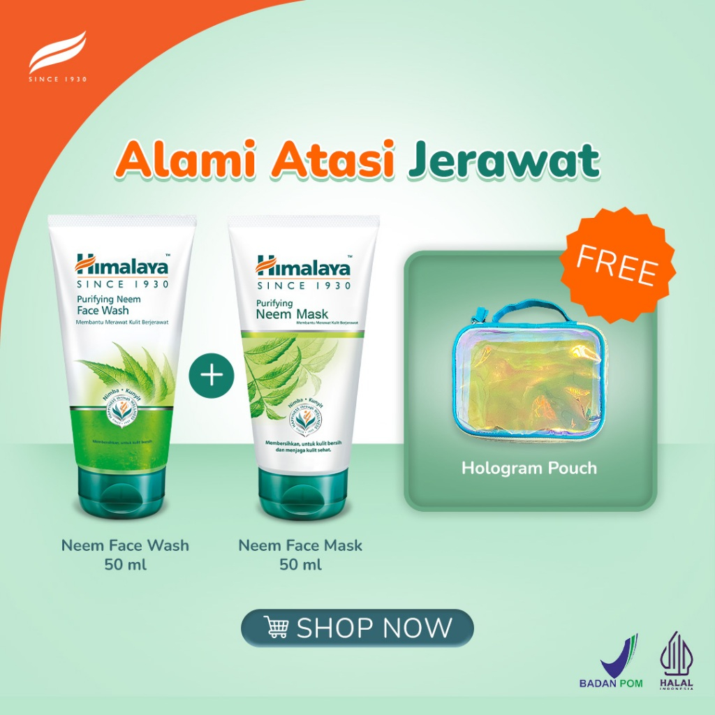 Jual Himalaya Natural Neem Acne Treatment Series Rangkaian Skincare Untuk Kulit Berjerawat