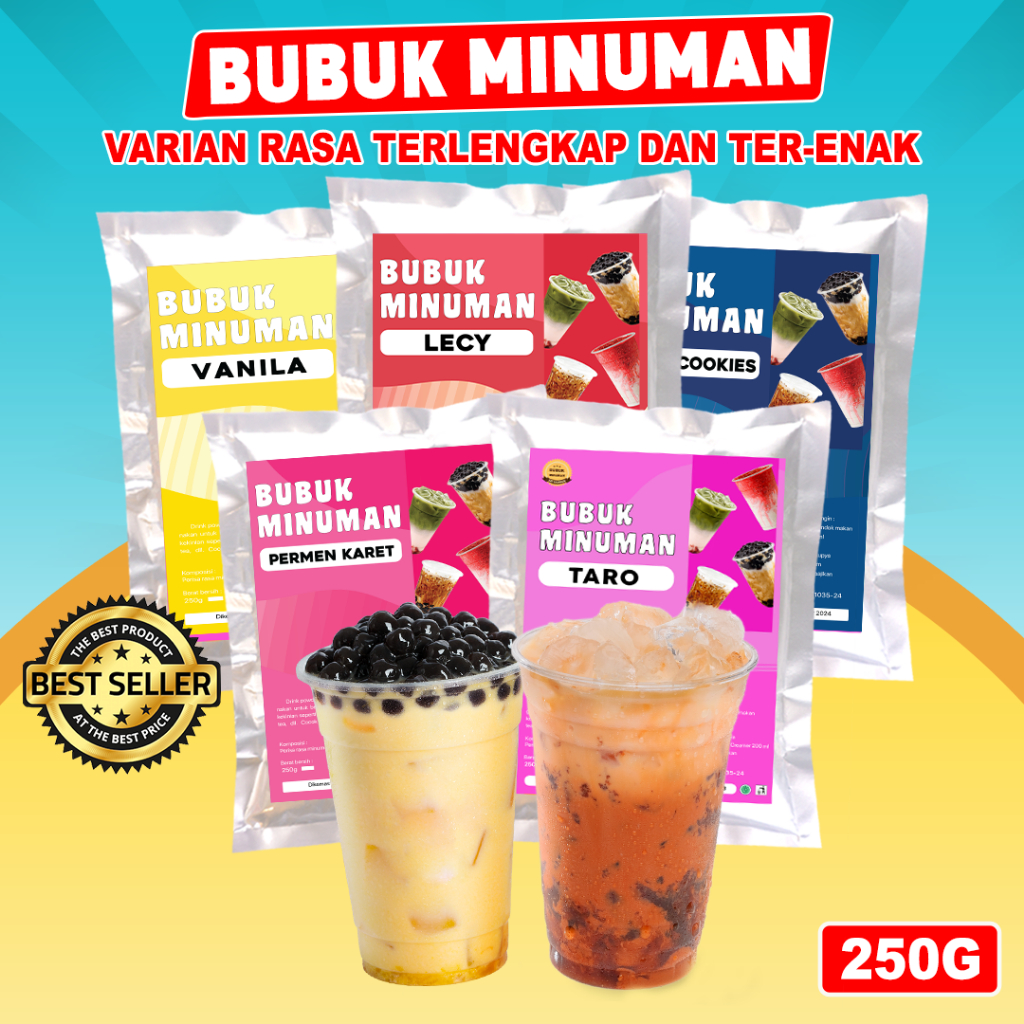 Jual BUBUK MINUMAN RASA / SERBUK MINUMAN 250G / BUBUK MINUMAN ANEKA ...