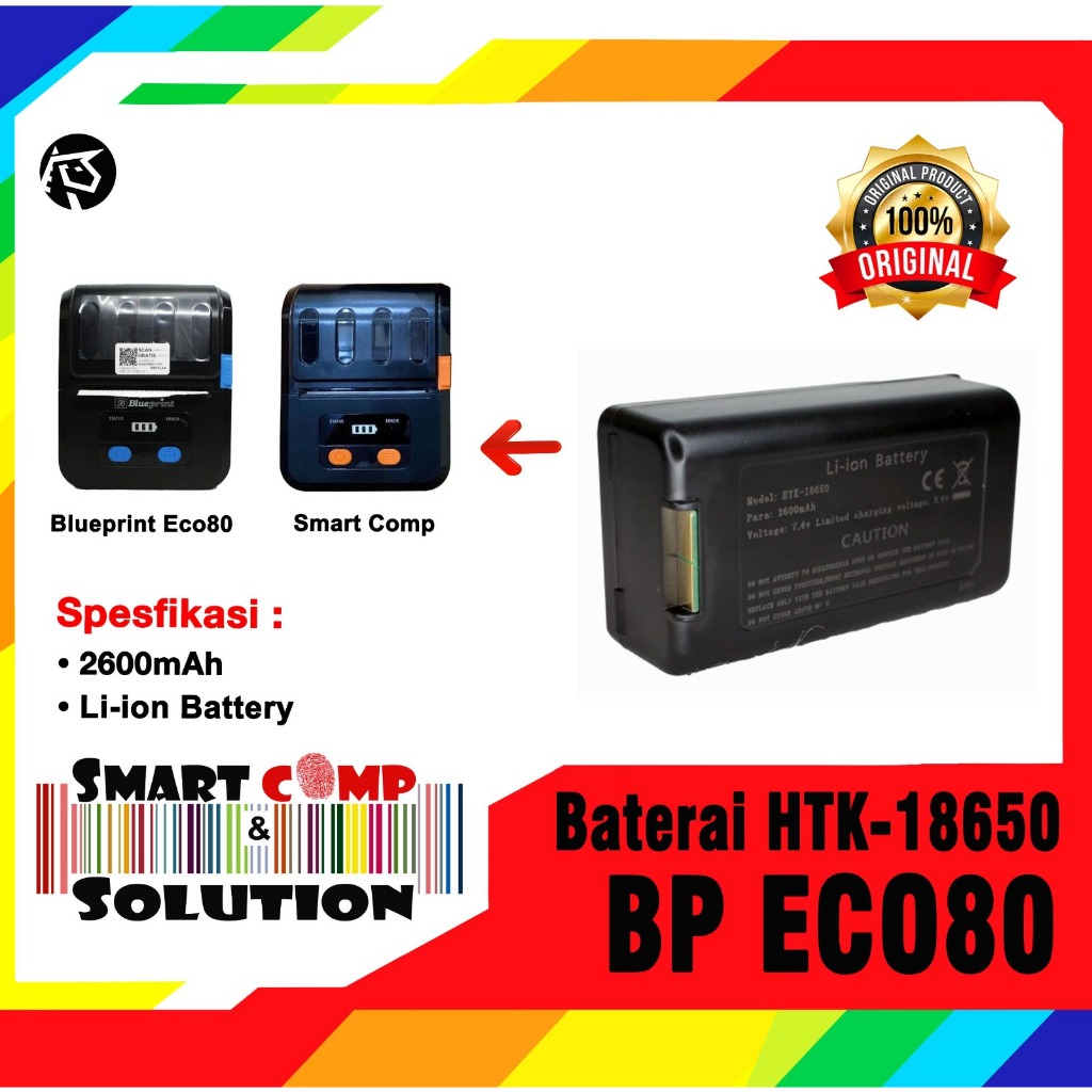Jual ECO 80 Baterai Printer Blueprint ECO80 / ECO 80 - Battery HTK ...