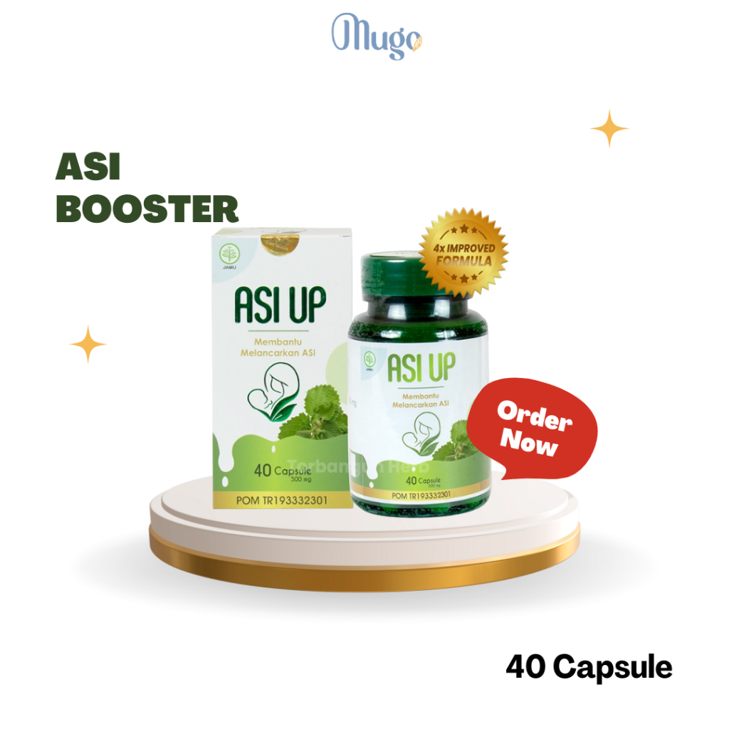 Jual ASI UP Suplemen Pelancar ASI Booster Herbal Terampuh Isi 40 Kapsul ...