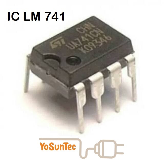 uA741 (LM741 uA 741) Op-Amp 8-Pin Dip ICs. (25 pieces pack