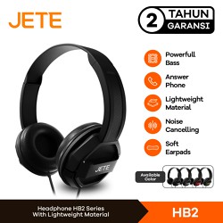 Headset Headphone Kabel JETE HB2 with Noise Cancelling - Stereo - Garansi 2 Tahun