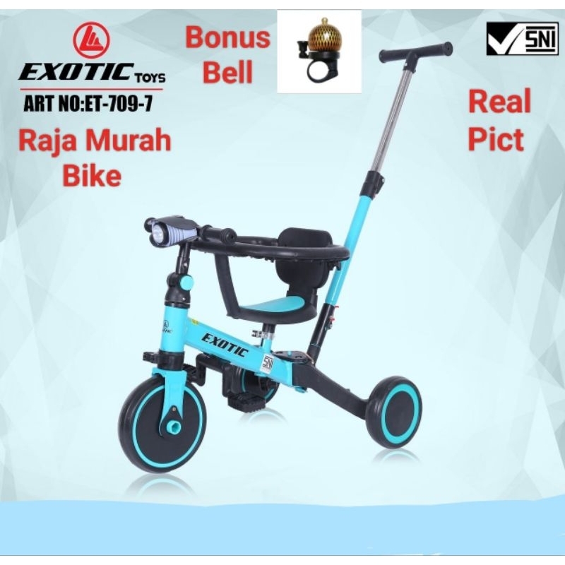 Jual Sepeda Balance Bike Exotic 709-7 Push Bike Sepeda Roda Tiga ...