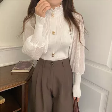 AJW Turtleneck Korean Style Atasan Rajut Import Lengan Panjang Mewah Dan Elegan XP Atasan