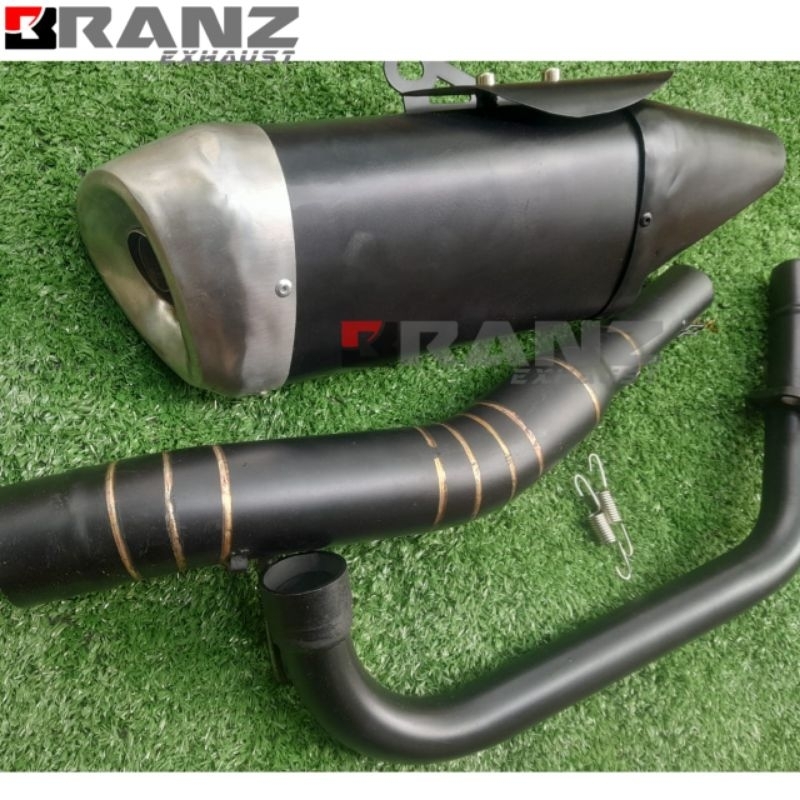 Jual knalpot custom r25 suara standar / racing leher hitam doff untuk ...