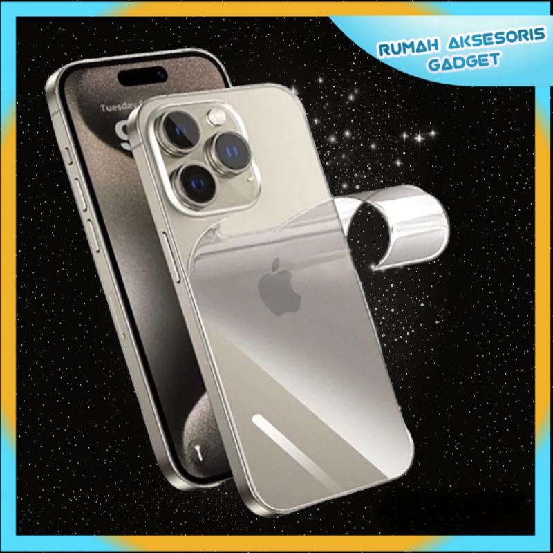 Jual BACK HYDROGEL CLEAR (Pelindung Belakang HP) IPHONE IP IP4 IP5 IP5S ...