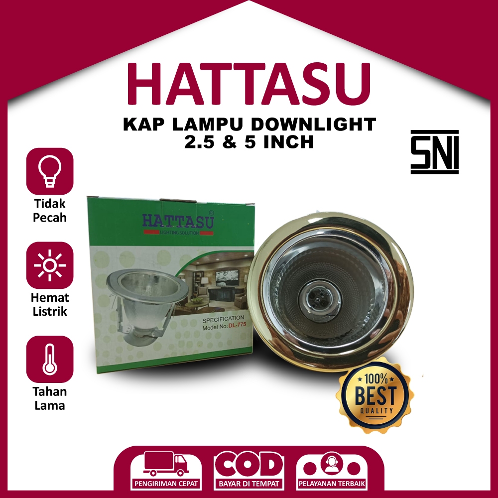 Jual Downlight Kap Lampu Inchi Hattasu Lampu Downlight Inbow