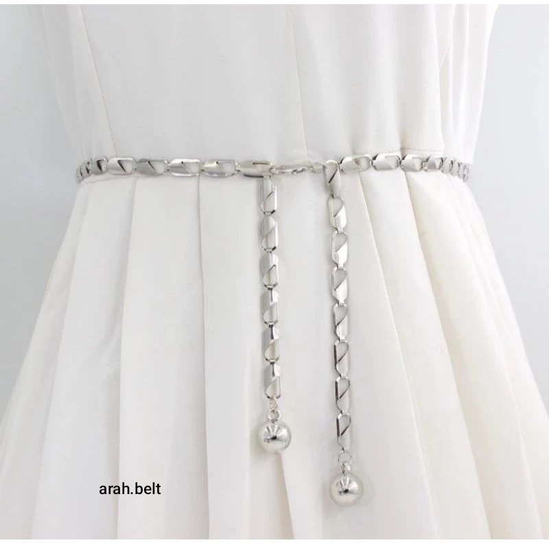 Jual Ikat Pinggang Modis Logam Wanita Sabuk Rantai Anti Karat Gesper ...