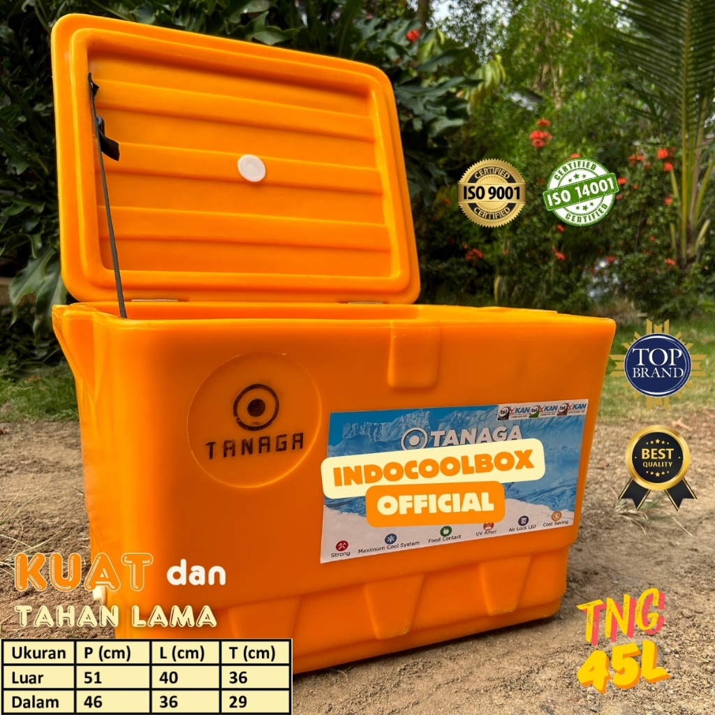 Jual Cooler Box Tanaga 45 Liter Termos Es Kotak Tempat Es Batu Daging ...