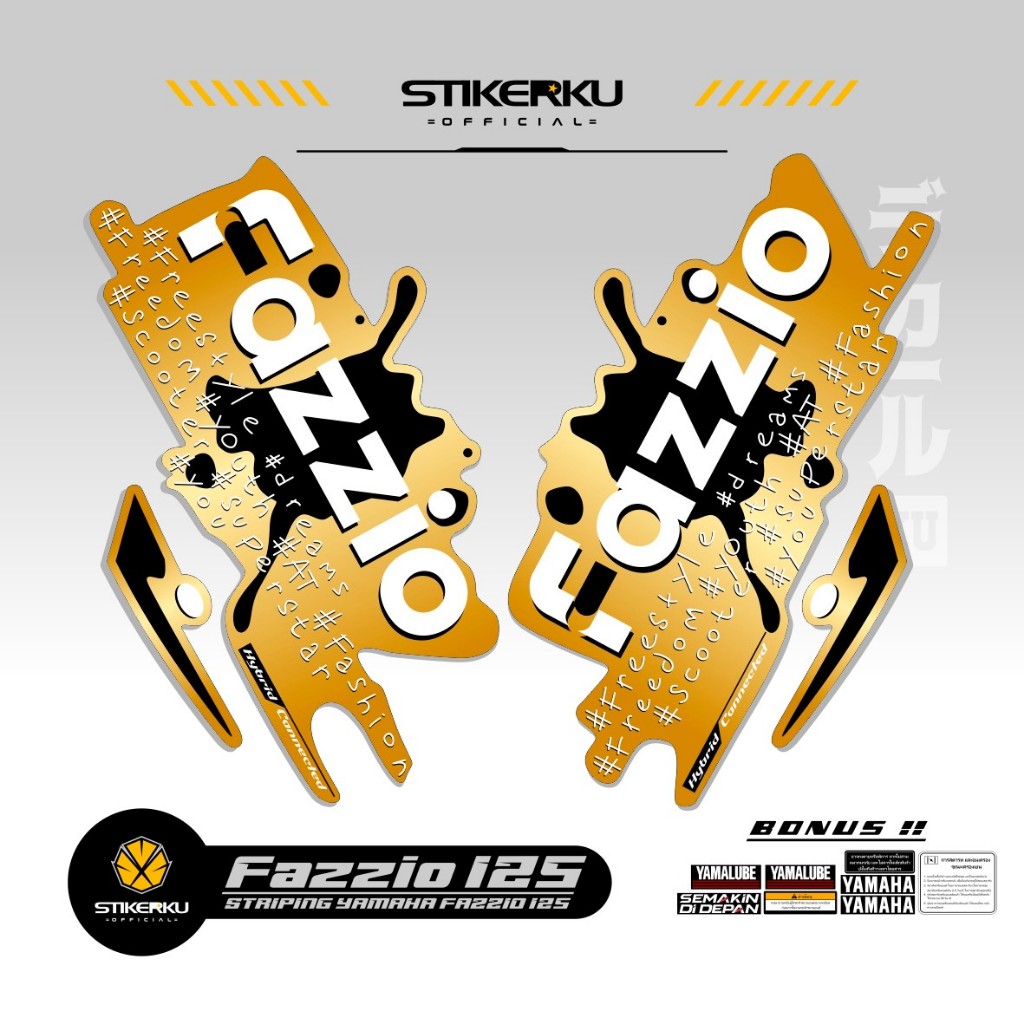 Jual STRIPING FAZZIO / STICKER FAZZIO / MOTIF 24 / FAZIO / 125 / FAZZIO ...