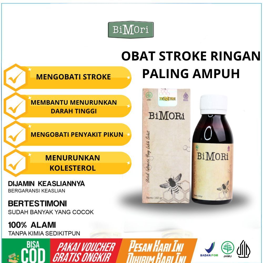 Jual Bimori Obat Stroke Ringan Paling Ampuh Suplemen Otak Untuk Orang Dewasa Hipertensi Diabetes