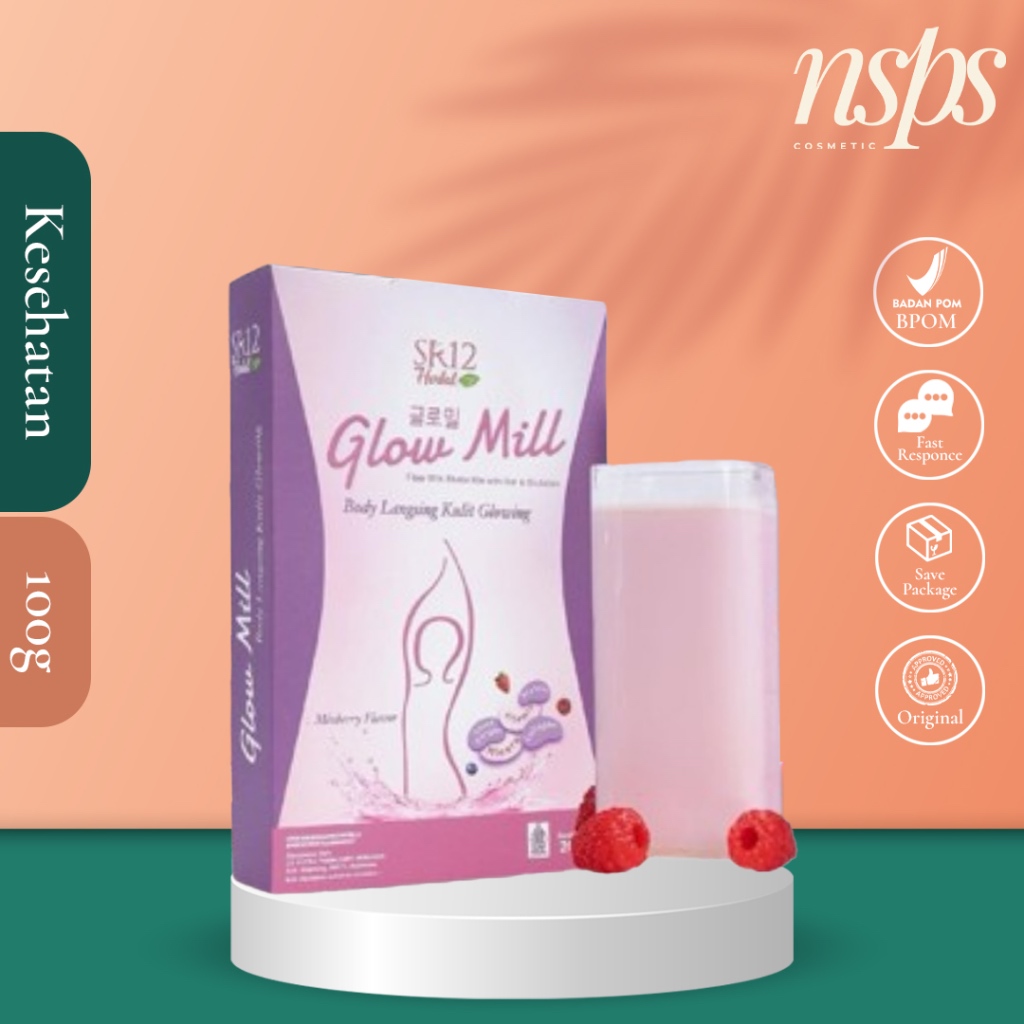 Jual NSPS Cosmetic - SR12 Herbal Glow Mill Fiber Milk Shake Mix with