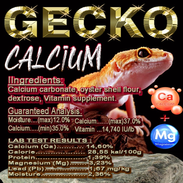 Jual GECKO KALSIUM BUBUK NON D3 CALCIUM POWDER SUPLEMEN VITAMIN ...