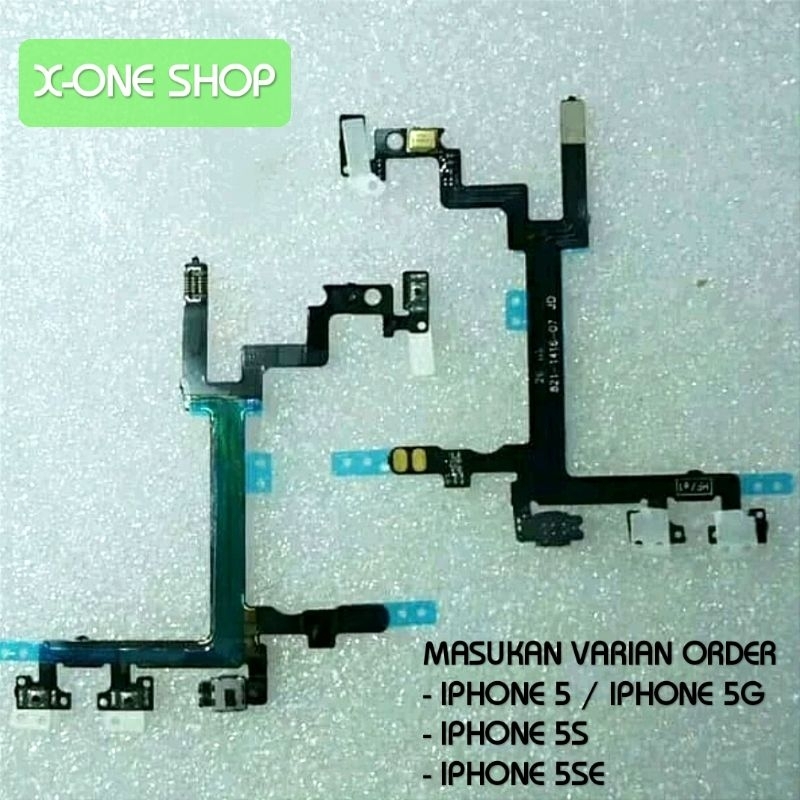 Jual Fleksibel tombol volume power on off iPhone 5 5G 5S 5SE silent ...