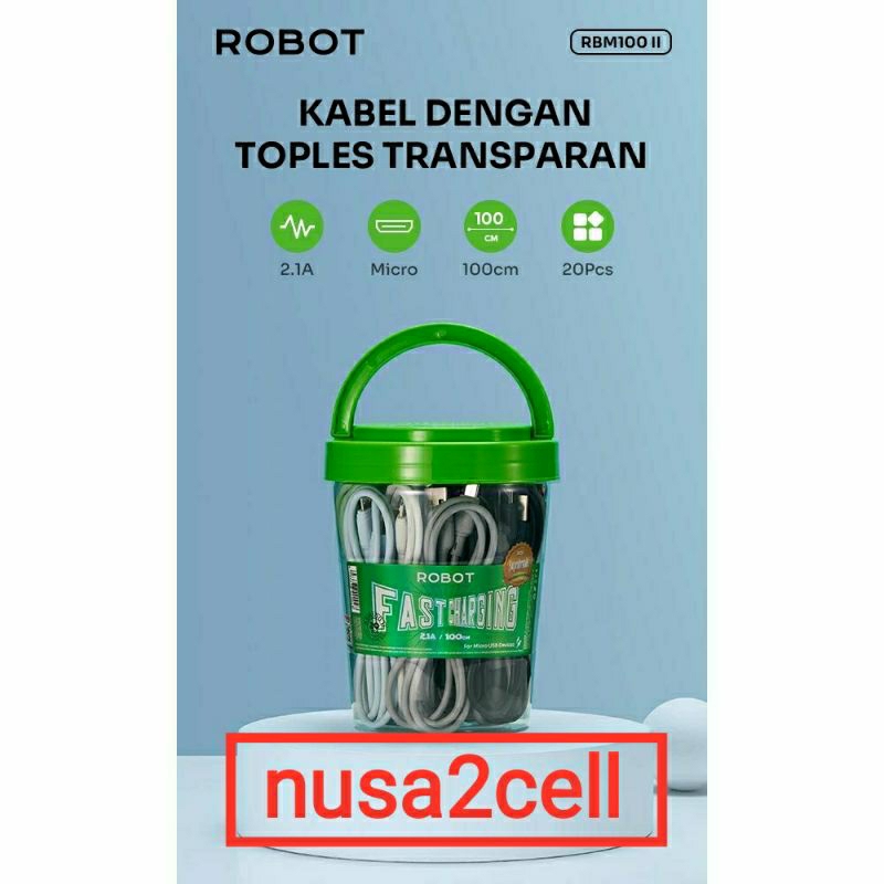 (TOPLES) ROBOT RBM100 Cable Data Robot RBM100 ll / RBC100 ll / RBCC100 / RBM100 Mini / RBC100 Mini / RBCC100 Mini Kabel Data ROBOT Original Garansi Resmi