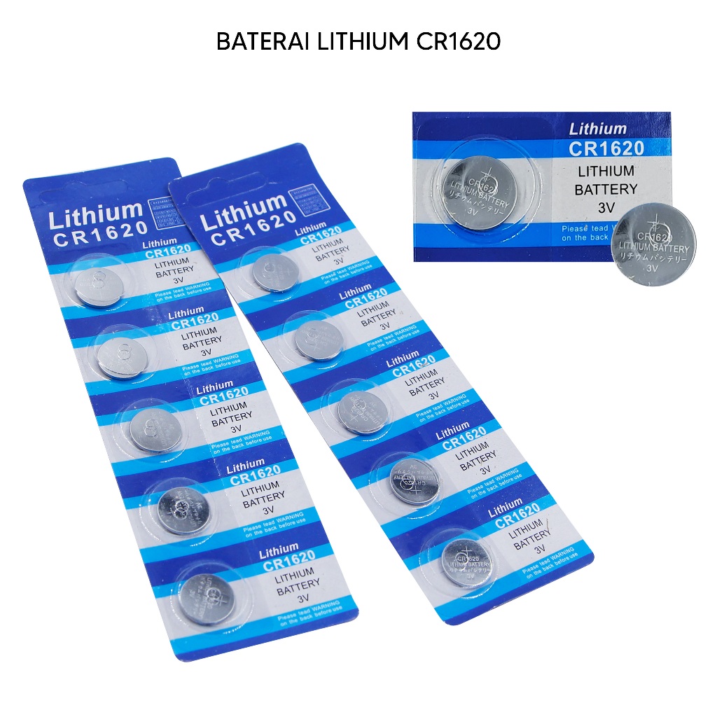 Jual Baterai CR1620 / Baterai CR1632 / Baterai CR2032 / Baterai kancing ...
