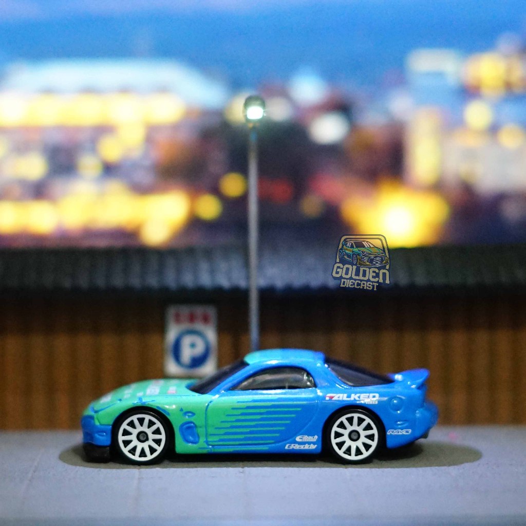 Jual HOT WHEELS 95 MAZDA RX - 7 FALKEN (BLUE) - LOOSE (GOOD CONDITION ...