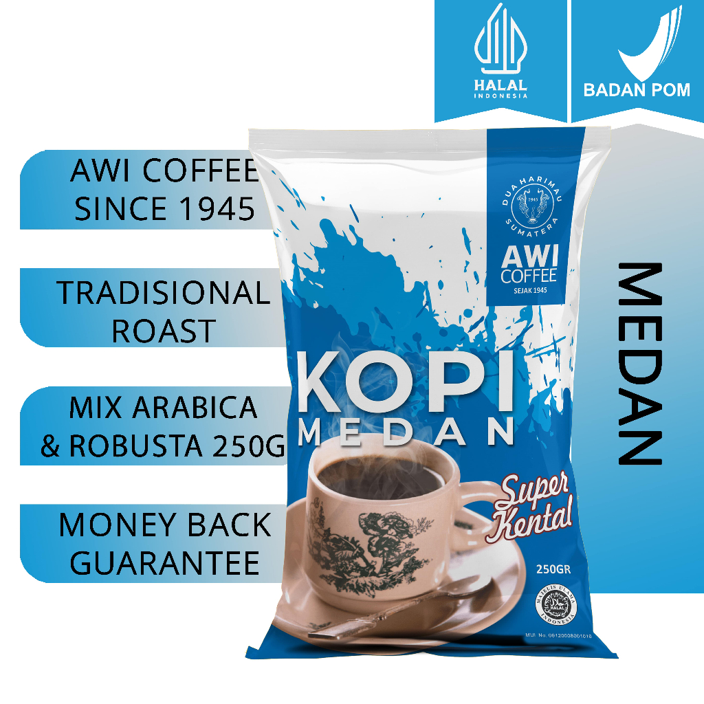 Jual KOPI MEDAN 250gr Bubuk | Sidikalang Tradisional | Arabica Robusta