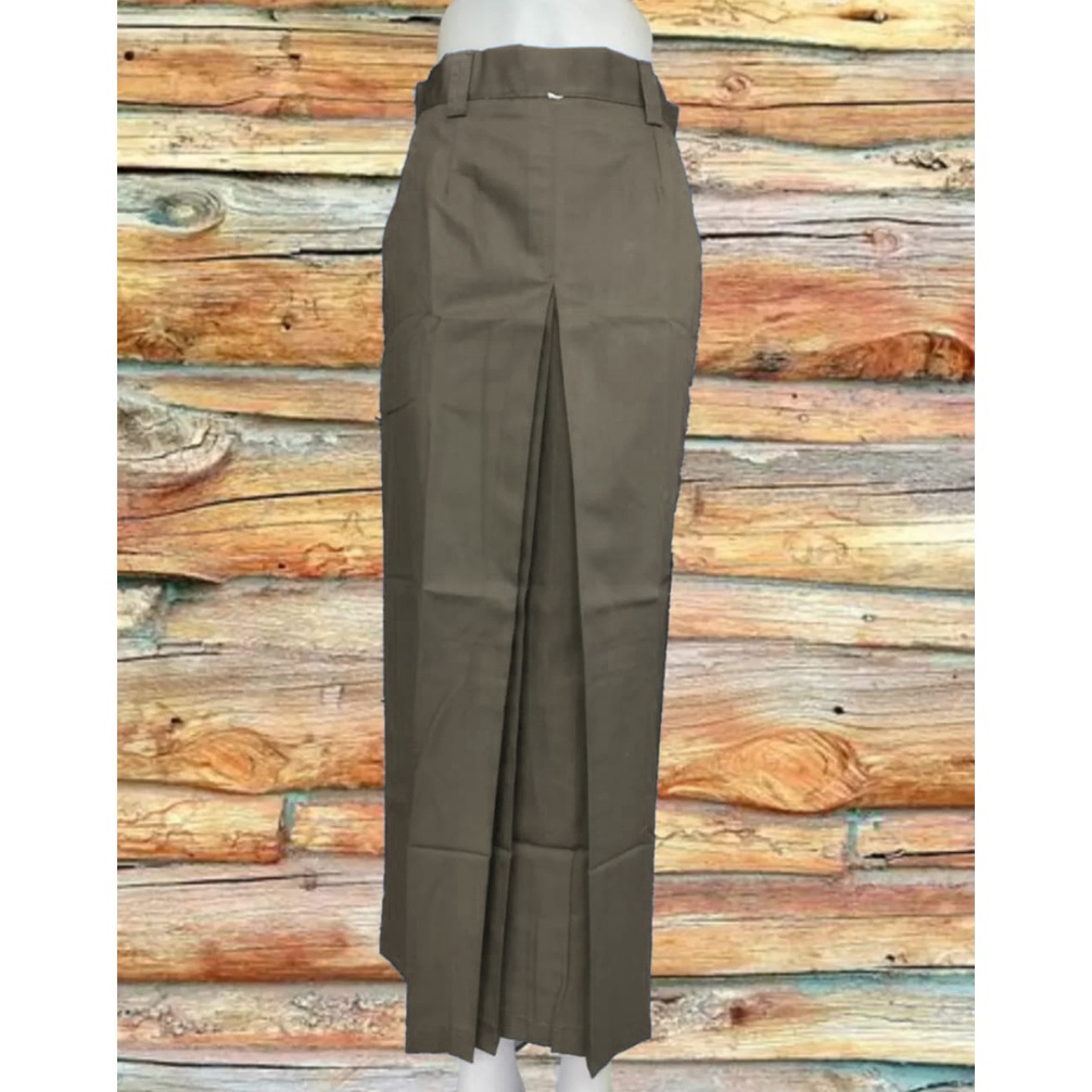 Jual Rok SPAN BELAH TENGAH Rempel Depan Sekolah Kerja Putih Hitam Abu ...