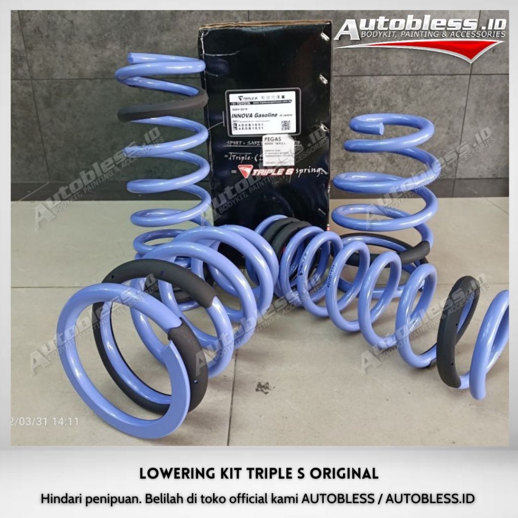 Jual Per Lowering Kit Triple S Innova Reborn Gasoline not Tein Eibach ...