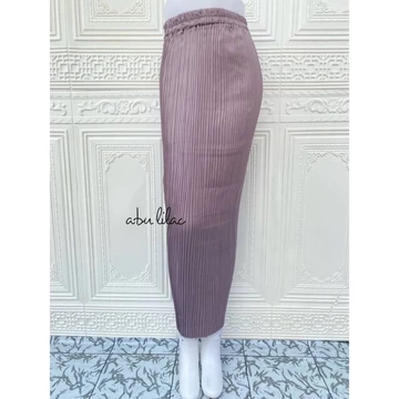 Rok Plisket Satin Premium Rok Plisket Polos Rok Span