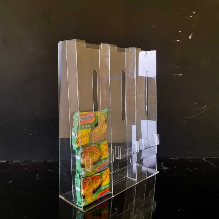 Jual Akrilik Display Rak Mie Instan ( 6 Slot Meja ) | Shopee Indonesia