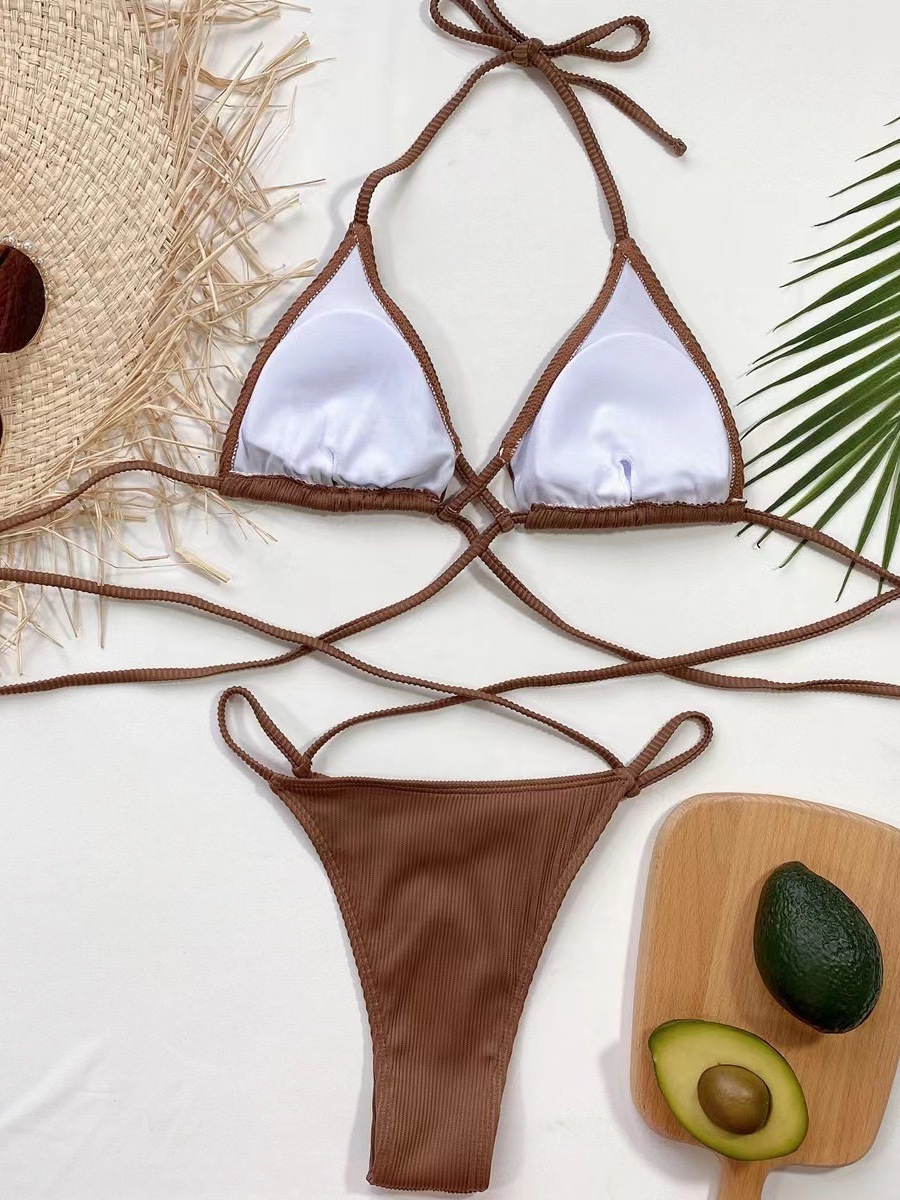 Jual Bikini Swimsuit Beachwear Sexy Baju Renang Two Piece X Linked ...