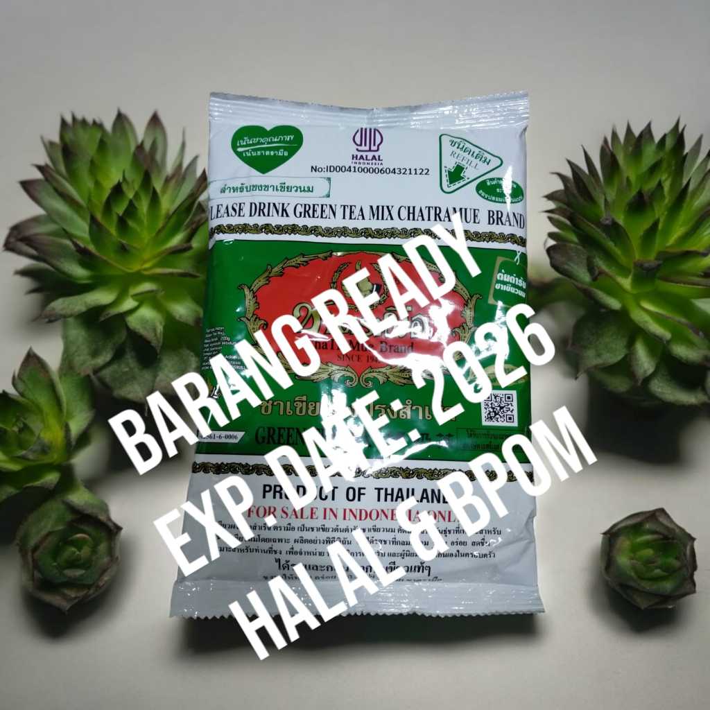Jual Thai Green Tea Chatramue Brand 200 gr Shopee Indonesia