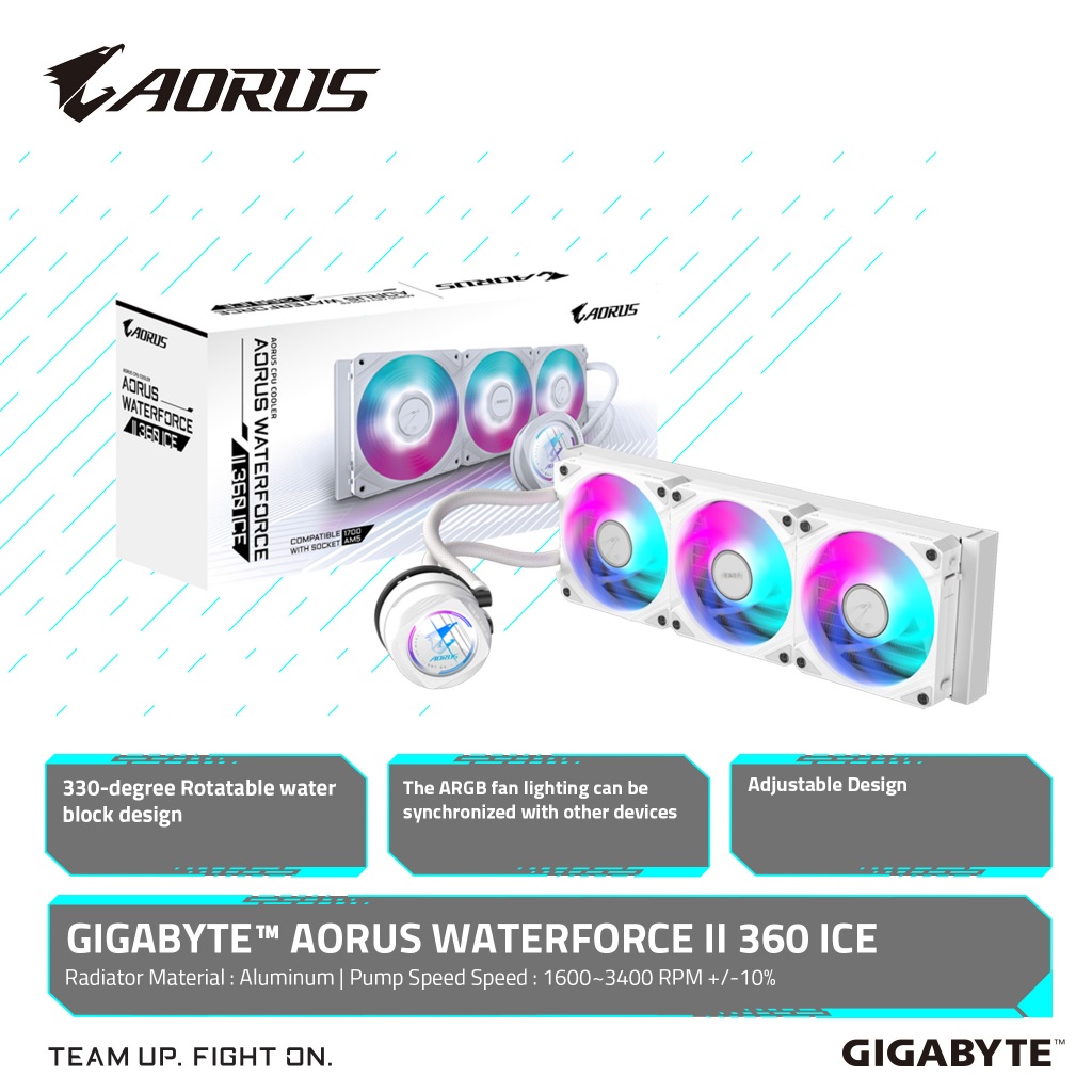 Jual Gigabyte Aorus Cooler Waterforce II 360 ICE | Shopee Indonesia