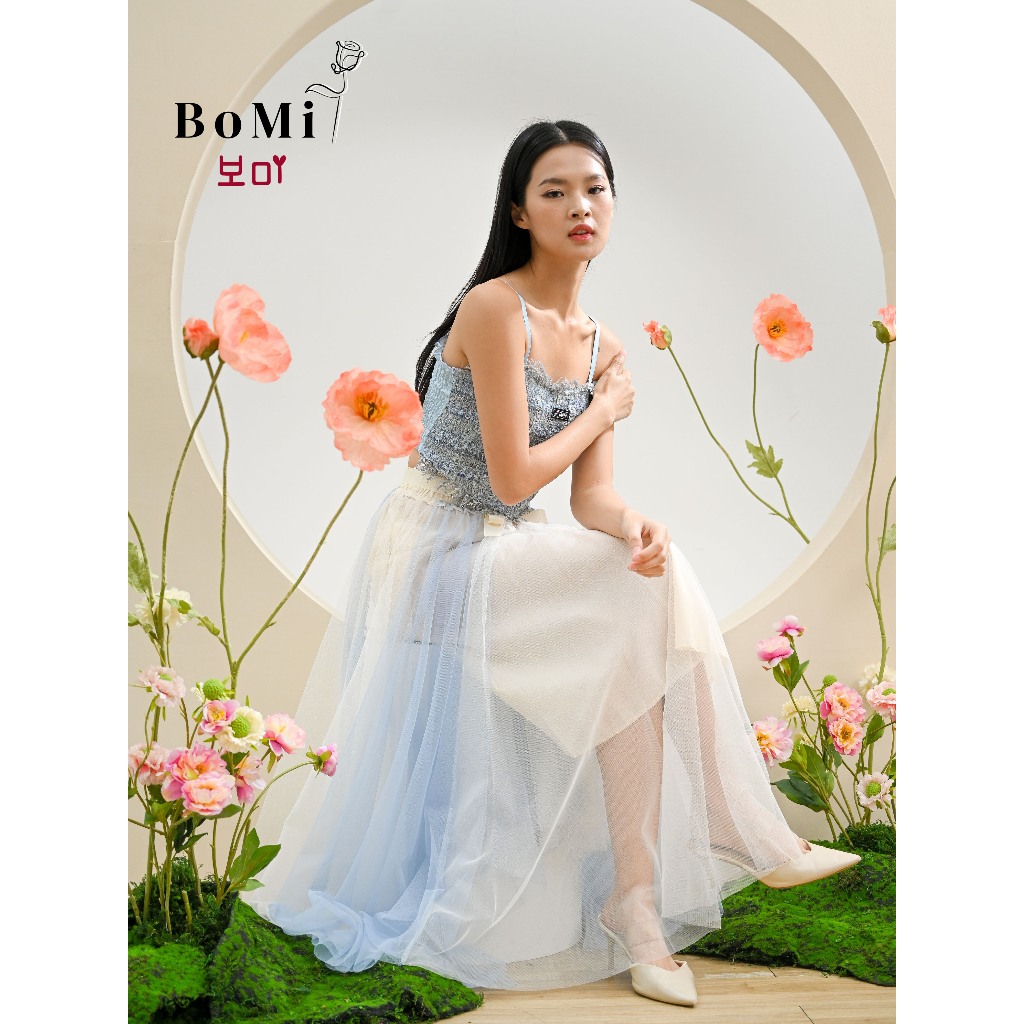 Jual BOMI - 제니 JENNIE Skirt Maxi Korean Premium Rok Tutu Tile Gradasi ...