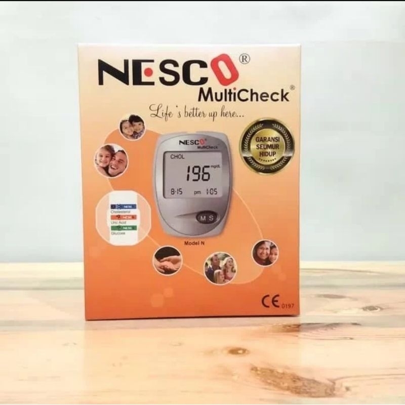Jual Alat Nesco Multicheck GCU 3 in 1 cek gula darah, kolesterol dan ...