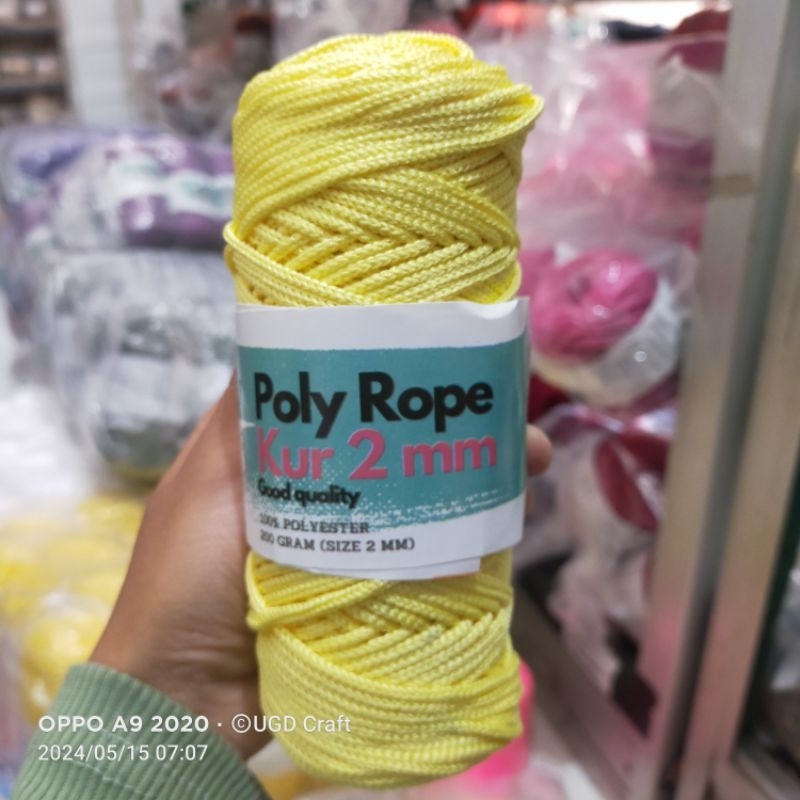 Jual Benang Rajut Poly Rope 2mm (200 gram) | Shopee Indonesia