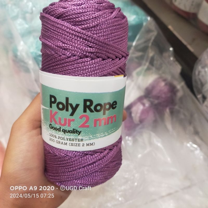 Jual Benang Rajut Poly Rope 2mm (200 gram) | Shopee Indonesia