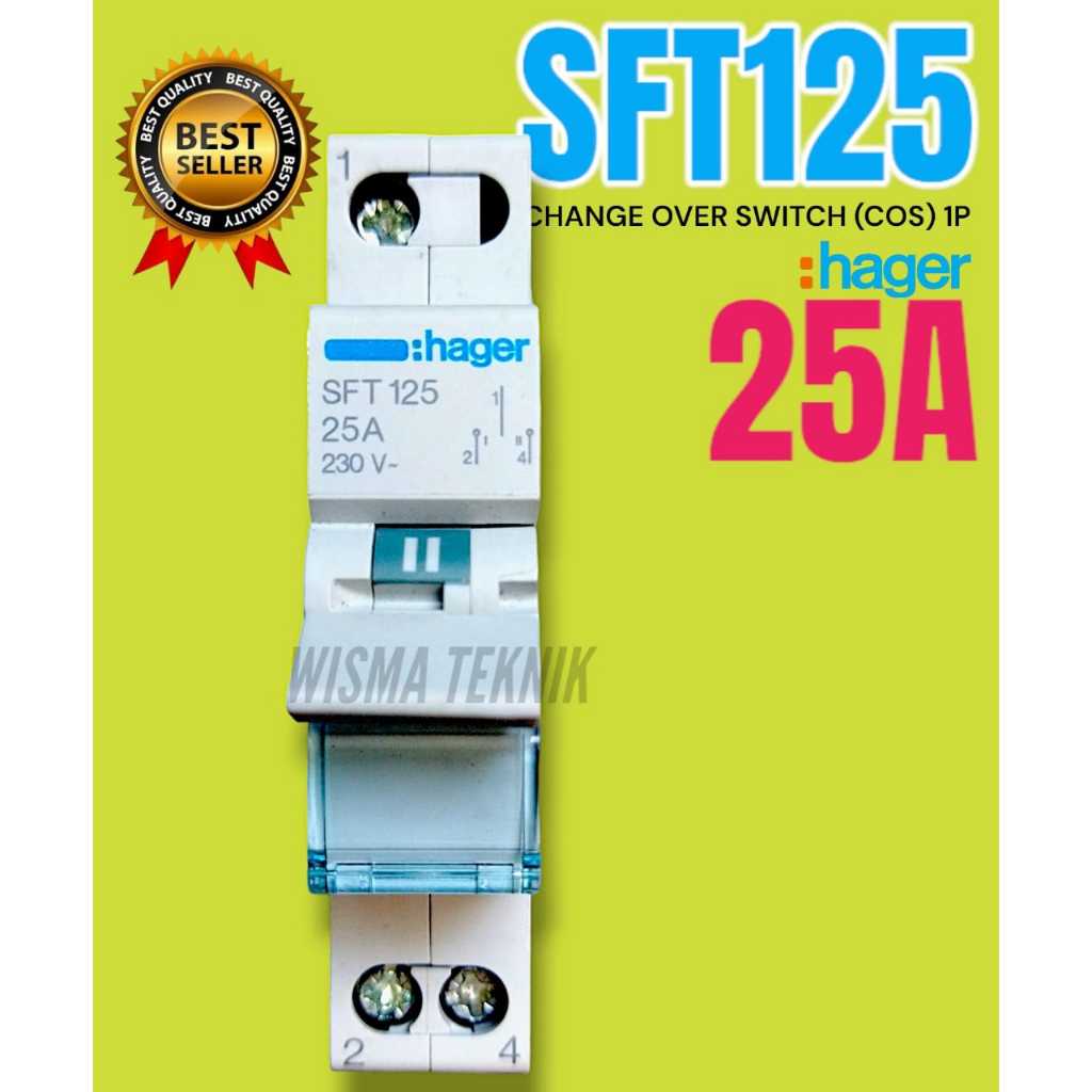 inverseur 1P 32A, amont, I-II - COMMANDE SIGNAL HAGER SFH132