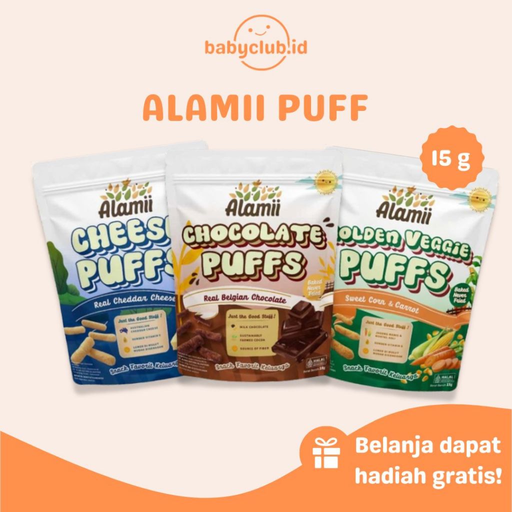 Jual Alamii Puffs Cemilan Snack Sehat MPASI Anak Bayi Biskuit All ...