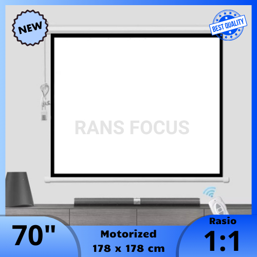 Jual Screen projector motorized 70