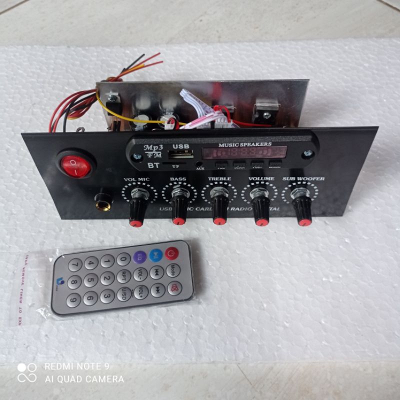 Jual Kit Mesin Ampli Speaker Aktif Mono Tip Mospek Plus MP3 Bluetooth ...